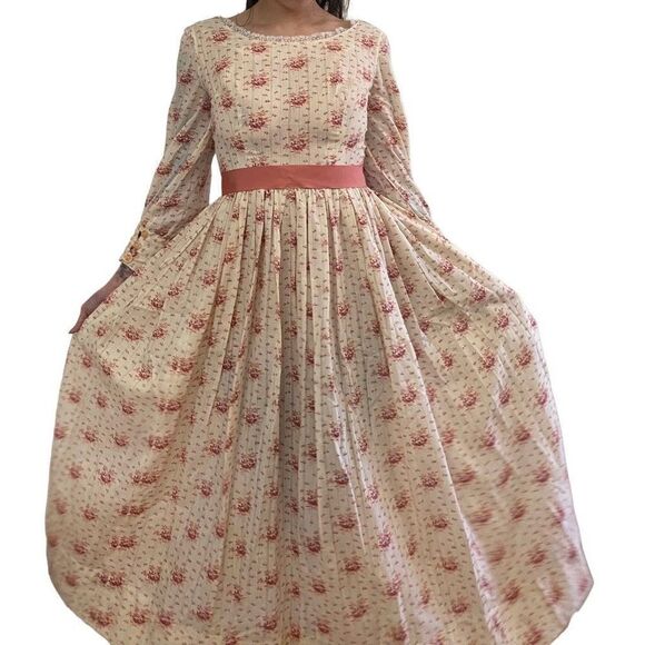 Vintage 60’s-70’s Prairie Style Maxi Dress - Picture 3 of 14